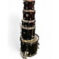 Used Pearl 5 Piece ROADSHOW 5 PIECE Black Drum Kit thumbnail