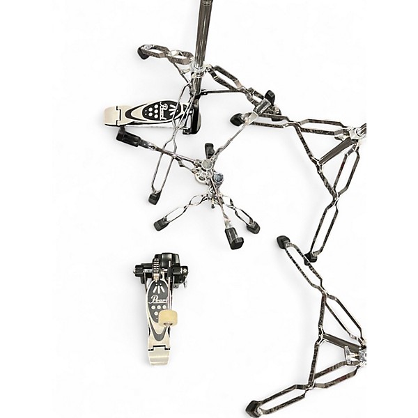 Used Pearl 5 Piece ROADSHOW 5 PIECE Black Drum Kit