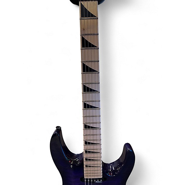 Used Jackson JS34Q DINKY Purple Solid Body Electric Guitar