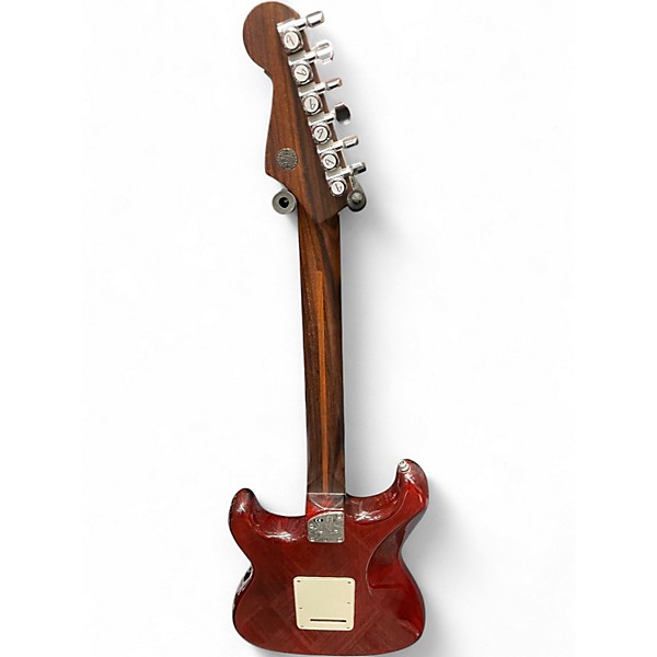 Used Fender Select Stratocaster BING CHERRY TRANSPARENT Solid Body Electric Guitar