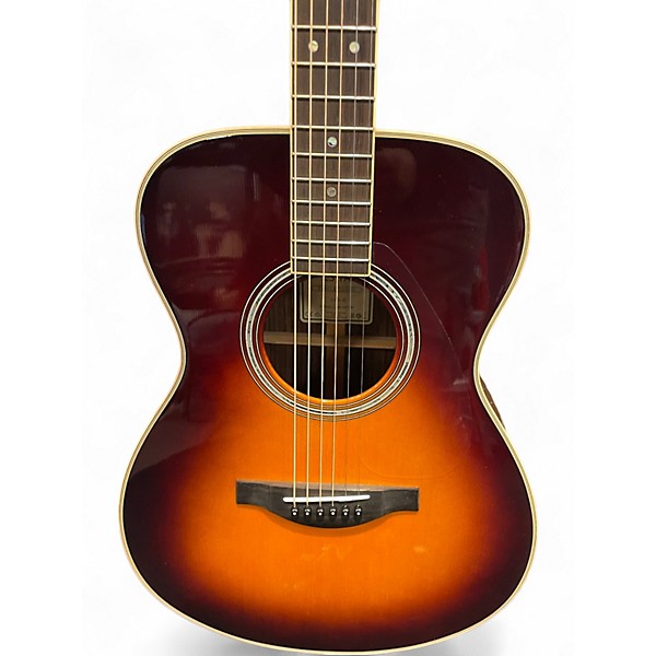 Used Yamaha LSTA Brown Burst Acoustic Electric Guitar