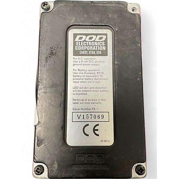 Used DOD Supra Distortion FX 55C Effect Pedal