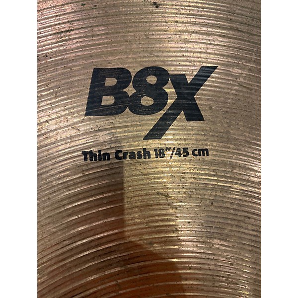 Used SABIAN 18in B8X THIN CRASH Cymbal