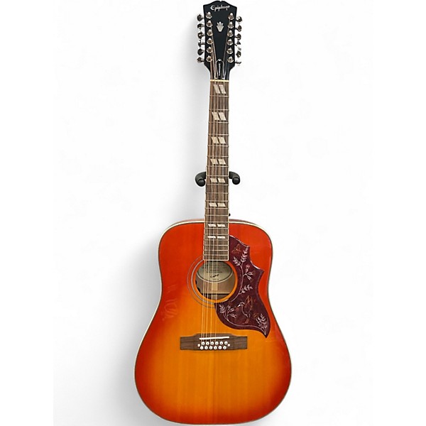 Used Epiphone HUMMINGBIRD 12 STRING Aged Cherry Sunburst 12 String Acoustic Electric Guitar