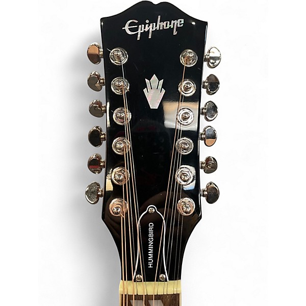 Used Epiphone HUMMINGBIRD 12 STRING Aged Cherry Sunburst 12 String Acoustic Electric Guitar