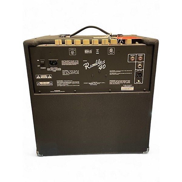 Used Fender Rumble V3 40W 1x10 Bass Combo Amp