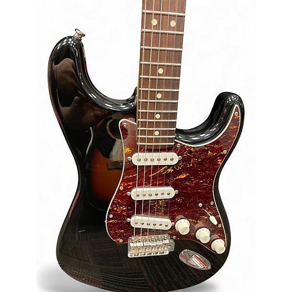 Used Fender American Ultra Stratocaster Black Solid Body Electric Guitar