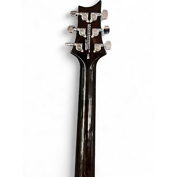 Used PRS SE Custom 24 Black and Gold Solid Body Electric Guitar