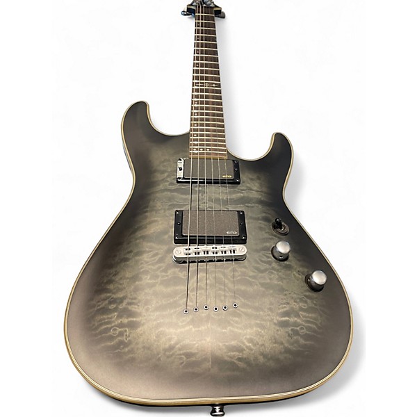 Used Schecter Guitar Research C1 Platinum Trans Gray Solid Body Electric Guitar