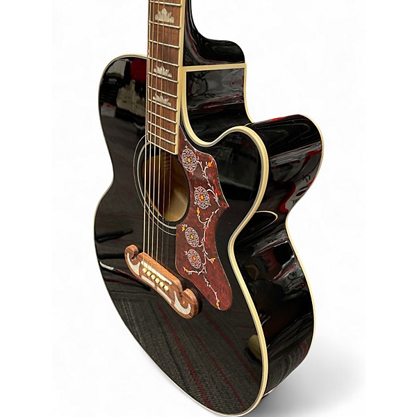 Used Epiphone j 200ec studio black Acoustic Electric Guitar