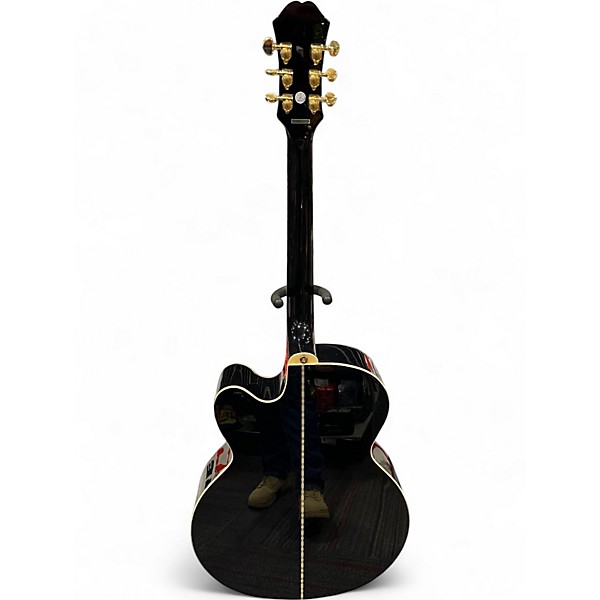 Used Epiphone j 200ec studio black Acoustic Electric Guitar