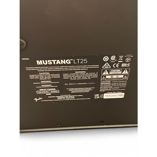 Used Fender Mustang LT25 25W 1x8 Guitar Combo Amp