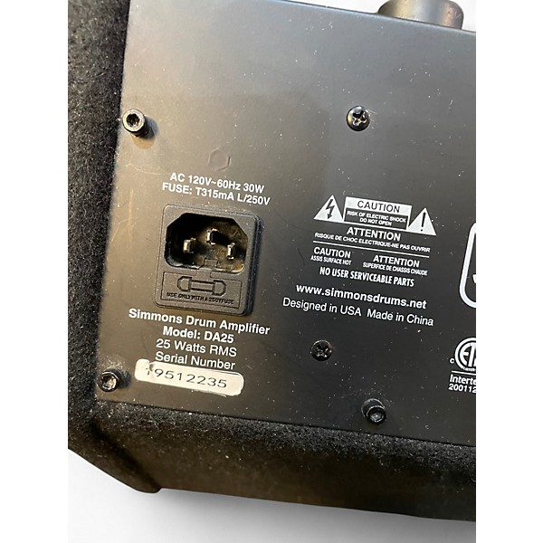 Used Simmons DA25 Drum Amplifier