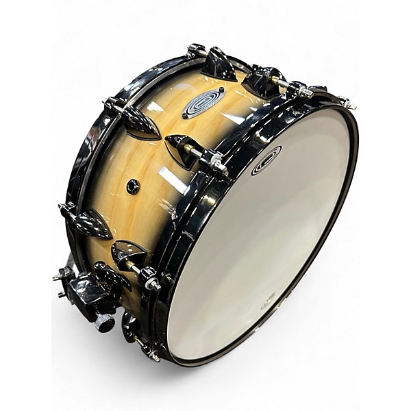 Used Orange County Drum & Percussion 14X6 MAPLE SNARE NATURAL BLACK BURST Drum