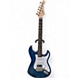 Used G&L fullerton deluxe hss option transparent blue Solid Body Electric Guitar thumbnail