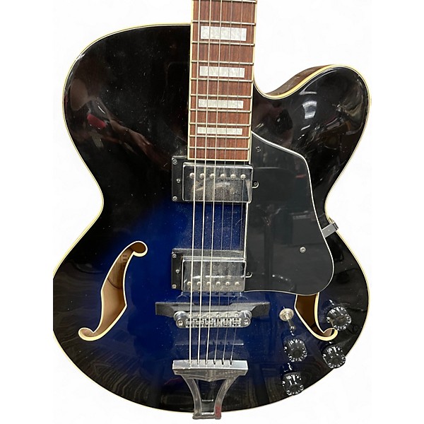 Used Ibanez AF75T Blue Burst Hollow Body Electric Guitar