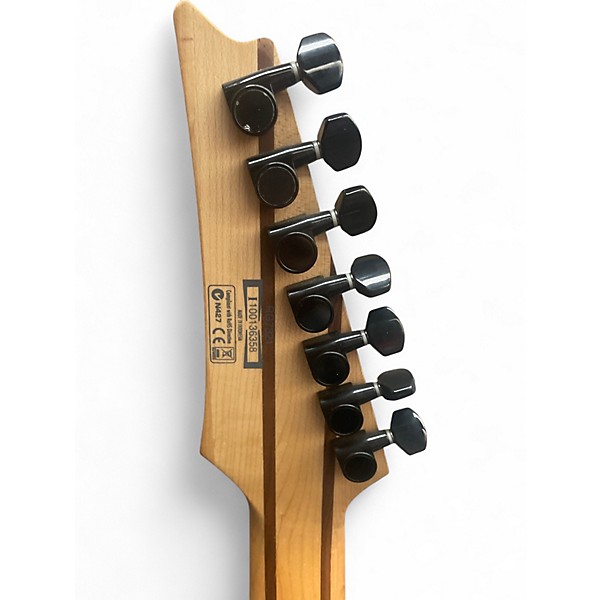 Used Ibanez RG7321 7 String Black Solid Body Electric Guitar