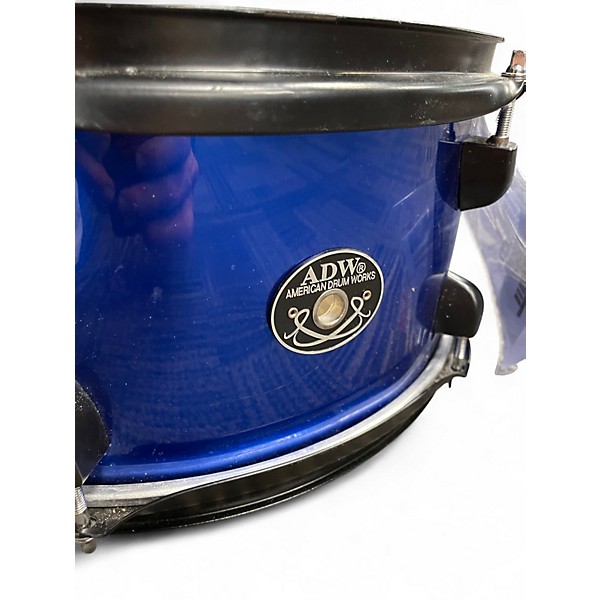 Used Adw American Drum Works 14X6 Nebula 5 Snare Metallic Blue Drum