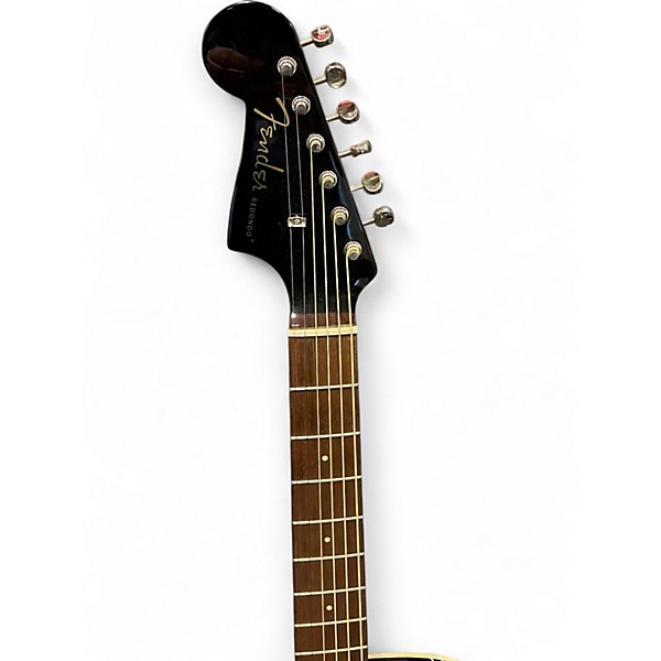 Used Fender Redondo Left Handed Black Acoustic Electric Guitar