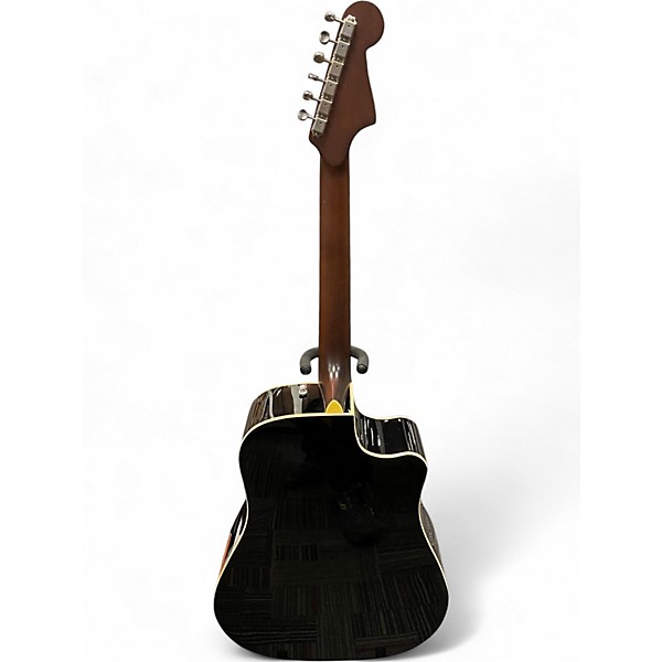 Used Fender Redondo Left Handed Black Acoustic Electric Guitar
