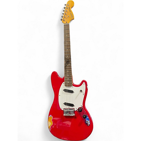 Used 2023 Squier Classic Vibe 60s Mustang red Solid Body Electric Guitar