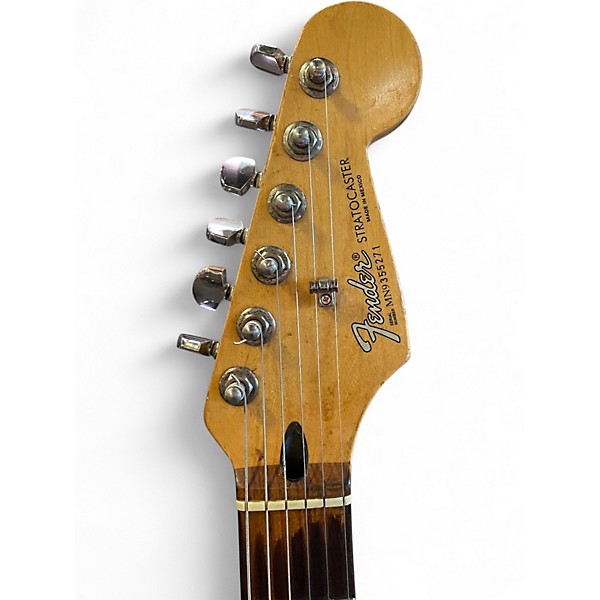 Used Fender Standard Stratocaster HSS Black Solid Body Electric Guitar