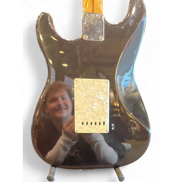 Used Fender Standard Stratocaster HSS Black Solid Body Electric Guitar