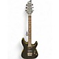 Used Schecter Guitar Research Demon 6 Black and Gold Solid Body Electric Guitar thumbnail