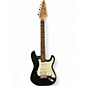 Used Starcaster by Fender Stratocaster Black and White Solid Body Electric Guitar thumbnail