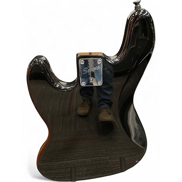 Used Squier Affinity Jazz Bass Black Electric Bass Guitar