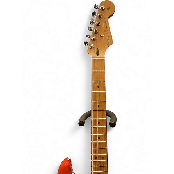 Used Fender Player Stratocaster Orange Solid Body Electric Guitar
