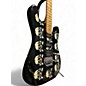 Used Ltd MICHAEL WILTON MW-600 BLACK WITH SKULLS Solid Body Electric Guitar