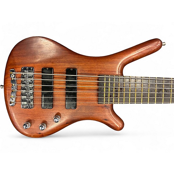 Used Warwick Corvette Standard 6 Natural Electric Bass Guitar
