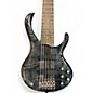 Used Ibanez BTB576FM Transparent Gray Electric Bass Guitar