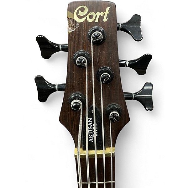 Used Cort artisan bass 5 Sunburst Electric Bass Guitar