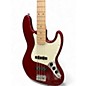 Used Squier Affinity Jazz Bass Red Electric Bass Guitar