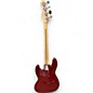 Used Squier Affinity Jazz Bass Red Electric Bass Guitar