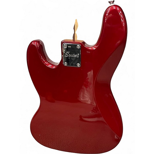 Used Squier Affinity Jazz Bass Red Electric Bass Guitar