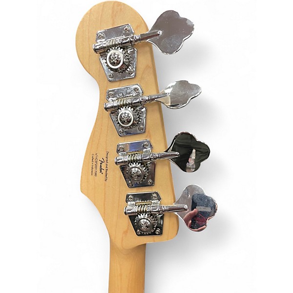 Used Squier Affinity Jazz Bass Red Electric Bass Guitar