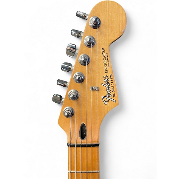 Used Fender Mexican Standard Stratocaster Red Solid Body Electric Guitar