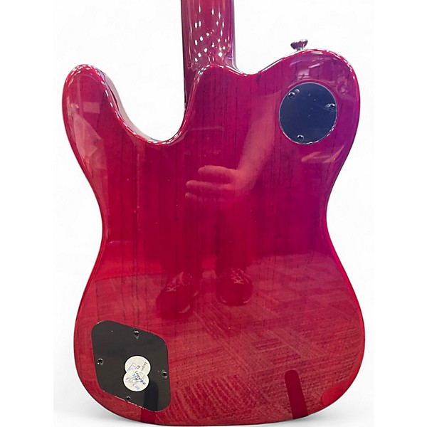 Used Fender JA90 Jim Adkins Thinline Telecaster Red Hollow Body Electric Guitar