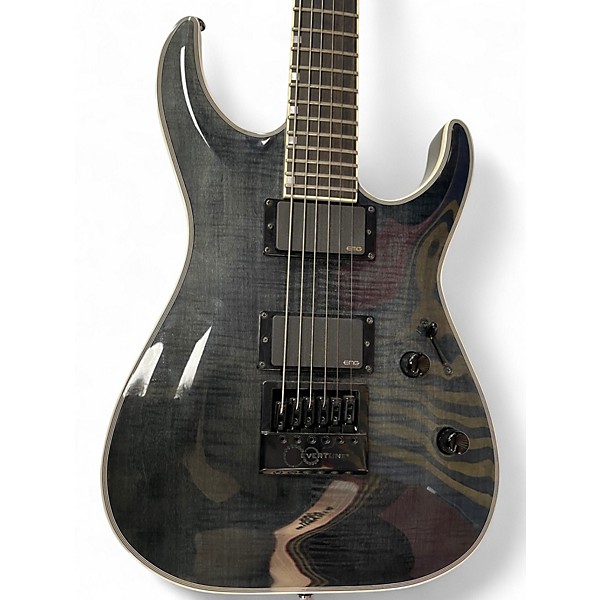 Used ESP LTD MH1000 TRANSLUCENT GRAY Solid Body Electric Guitar