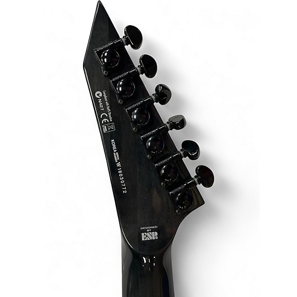 Used ESP LTD MH1000 TRANSLUCENT GRAY Solid Body Electric Guitar