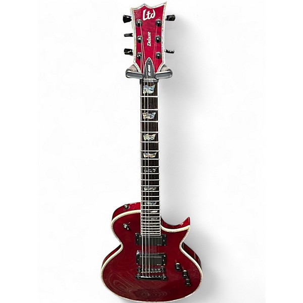 Used ESP EC1000 Deluxe Black Cherry Solid Body Electric Guitar