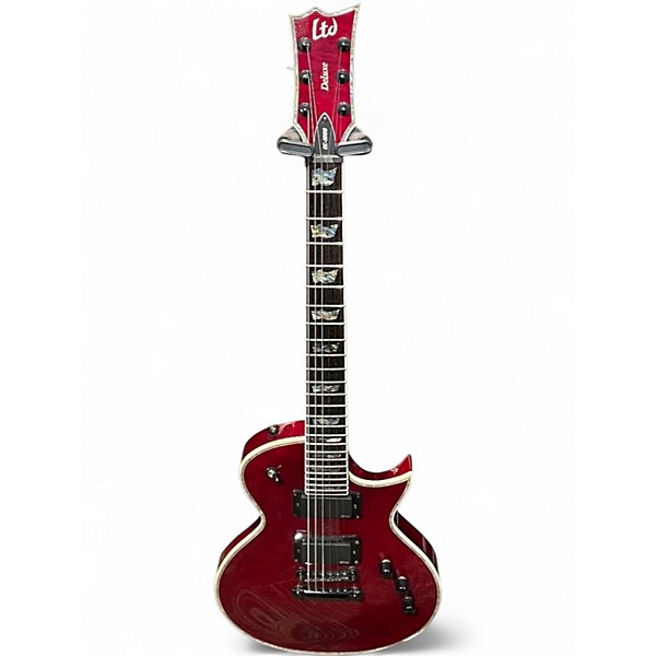 Used ESP EC1000 Deluxe Black Cherry Solid Body Electric Guitar