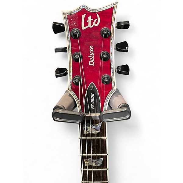 Used ESP EC1000 Deluxe Black Cherry Solid Body Electric Guitar