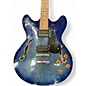 Used Oscar Schmidt DELTA KING Ocean Blue Burst Hollow Body Electric Guitar