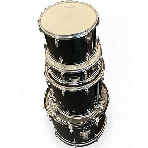 Used Yamaha 5 Piece Stage Custom Dark Green Drum Kit