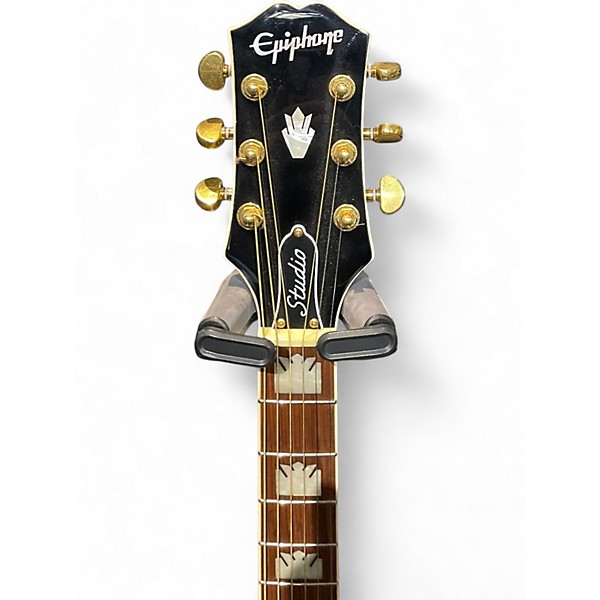 Used Epiphone J200EC STUDIO TRANSPARENT EBONY BURST Acoustic Electric Guitar