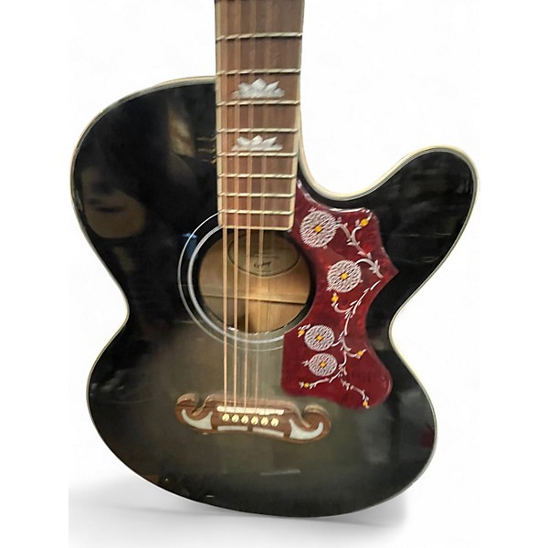 Used Epiphone J200EC STUDIO BLACK BURST Acoustic Electric Guitar